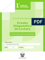 Prueba Diagnostica Lectura SECUNDARIA 16-03-2022 2