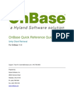 Onbase Quick Reference Guide: Unity Client Retrieval
