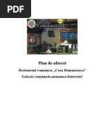 Plan de Afaceri - Restaurant