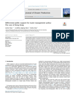 Differential public support for waste management policy_The case of Hong Kong