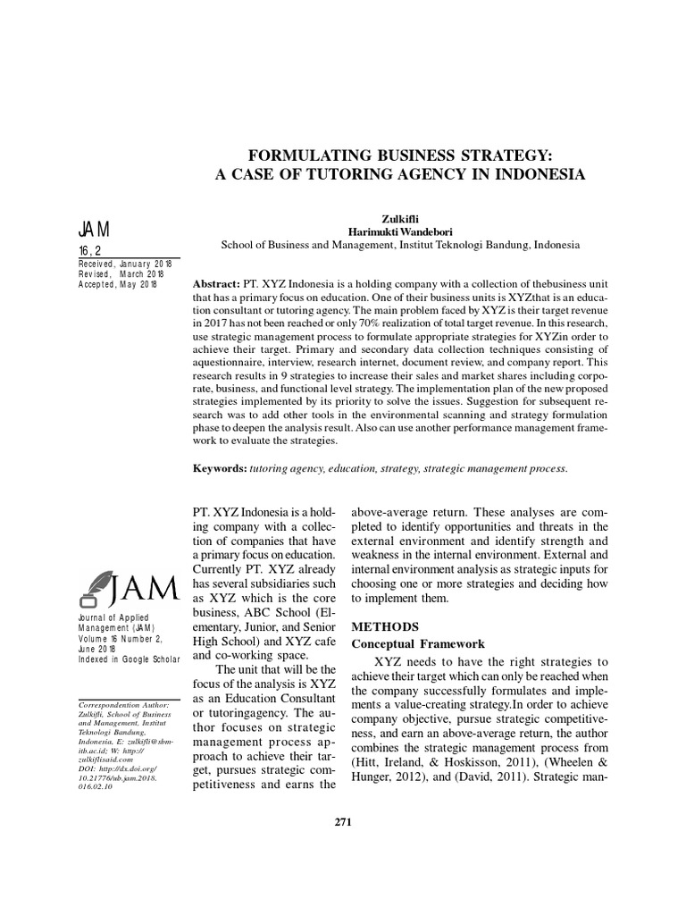 The Process of Strategic Management | PDF | Strategic Management | Swot