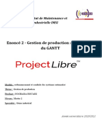 TP2 - Gestion de Production Diagramme Du GANTT (NOGRARA )