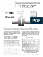 Rotalign: Why Not Use A 10" Diameter in The Coupling Mode?