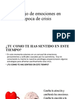 Manejo de Emociones en Época de Crisis