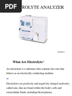 Electrolyte Analyser