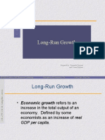 Long-Run Growth: Prepared By: Fernando Quijano and Yvonn Quijano