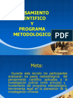 4 Pensamiento Cientifico y Programa Metodologico