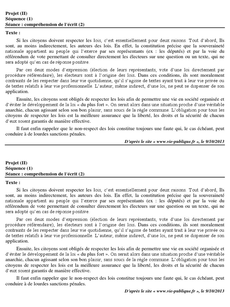 Pourquoi respecter les lois ? | PDF | Législation | Sciences politiques