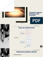 Testamento Público y Etapas Del Juicio Sucesorio