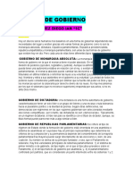 Formas de gobierno: Monarquía absoluta, dictadura, repúblicas y más