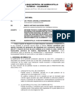 Informe técnico para aprobación de adicional de obra en Querocotillo