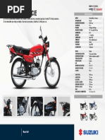 Ficha Técnica Suzuki AX100 | PDF | Motocicleta | Vehículo de motor