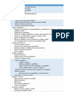 Esquema de Campos Tematicos en El Area de Matematica Primero de Secundaria