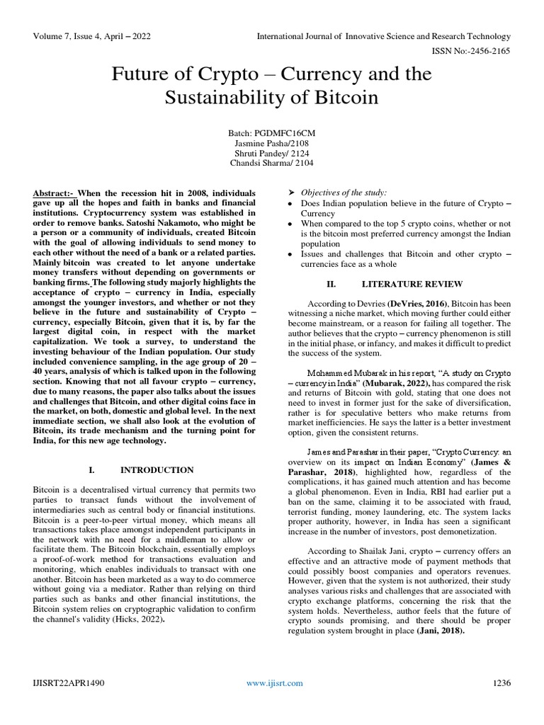 Future of Bitcoin and Crypto in India | PDF | Cryptocurrency | Bitcoin