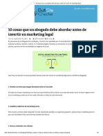 10 cosas que un abogado debe abordar antes de invertir en marketing legal