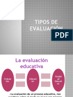 Tipos de Evaluacion