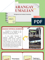 Barangay Dumalian: Background and Problems Presentation