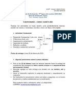 1era. Actividad de Evaluación - Segundo Lapso. 5to Año