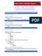COMPTIA A+ CORE 1 (220-1001) EXAM Chapter 17: Display Technologies