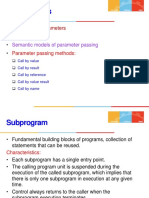 Subprograms: Subprogram Parameters