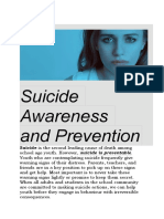 Suicide Awareness and Prevention