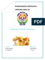 Jawahar Navodaya Vidyalaya MYSURU 2021-22: Chemistry Investigatory Project