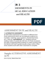 Assessments in Physical Education and Health