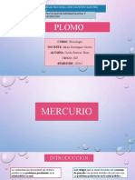 Mercurio y Plomo