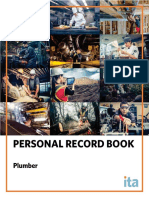 Personal Record Book: Plumber