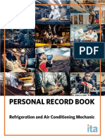 Refrigeration and Air Conditioning Mechanic Harmonized Record Book June 2020