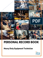 Heavy Duty Equipment Technician Record Book May 2020
