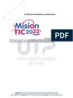 Misin TIC 2022 Busca Estudiantes y Profesionales