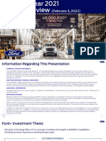 G. Ford Motor Company - 2021 Q4 and FY Earnings Review 20220203