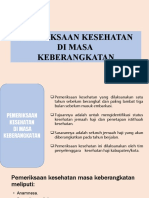 Materi Edukasi Pemeriksaan Kesehatan, KKJH Dan Aktivitas Fisik Dan Pemeriksaan Kebugaran