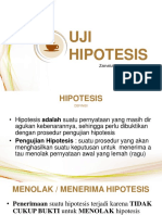 Pertemuan 9 - Konsep Uji Hipotesis