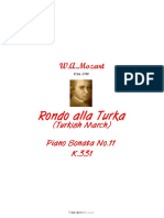 Mozart Wolfgang Amadeus Rondo Alla Turka 17940