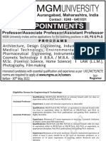 Eligibility Norms for Engineering & Technology