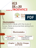 Physics Grade - Xii: Electrostatics