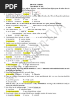 ziz/ /siz/ /ziz/ /ziz/ /S/ /S/ /K/ /S/: Practice Test 5 Time Allotted: 60 Min