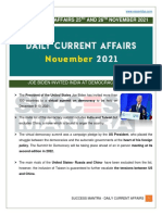 Daily Current Affairs 25 AND 26 November 2021: Joe Biden Invited India at Democracy Summit