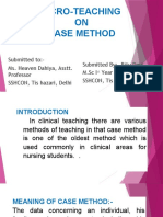 Case Method of Clinical Teaching