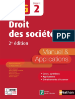 Nathan - DCG UE 2 - Droit Des Sociétés - Manuel & Applications - 2e Édition 2017