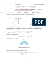 Clase 13, PT 1. Integración Doble en Coordenadas Polares