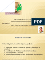Psikologji Zhvillimi Tema: Hyrje Në Psikologji Të Zhvillimit