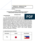 Ge 2 - Purposive Communication: 1st Exam Mechanics & Guidelines