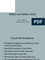RISIKO Dan IMBAL HASIL - PPTX Manajemen Keuangan - PPTX N