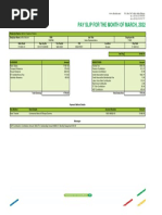 PAYSLIP 2023 Template | PDF | Business | Finance & Money Management