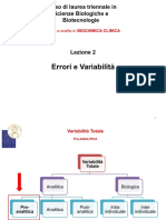 Lezione 2 - Errori e Variabità