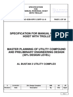 Specification For Manual Monorail Hoist With Trolley: Al Bustan 2 Utility Complex