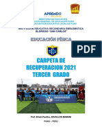 Carpeta de Recuperacion 3er Grado Educ. Fisica 